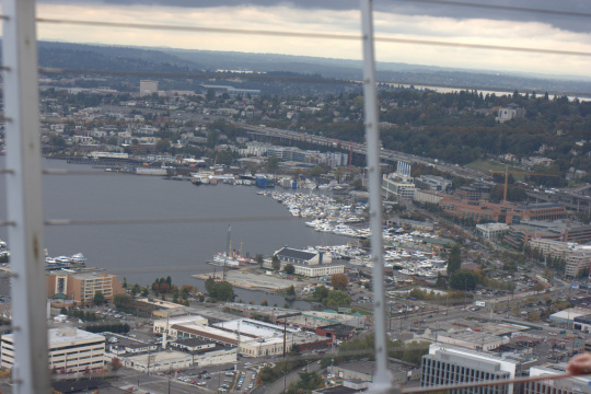 первые снимки с  верхней точки  Space Needle